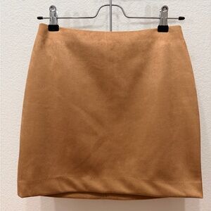 Express Faux Suede Mini Skirt